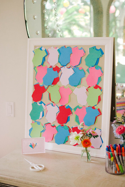 Rainbow baby shower theme in LA for Cammy of Show Me Your Mumu Inspiration