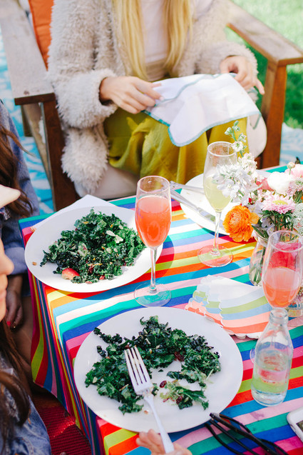 Rainbow baby shower theme in LA for Cammy of Show Me Your Mumu Inspiration