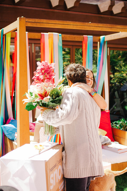 Rainbow baby shower theme in LA for Cammy of Show Me Your Mumu Inspiration