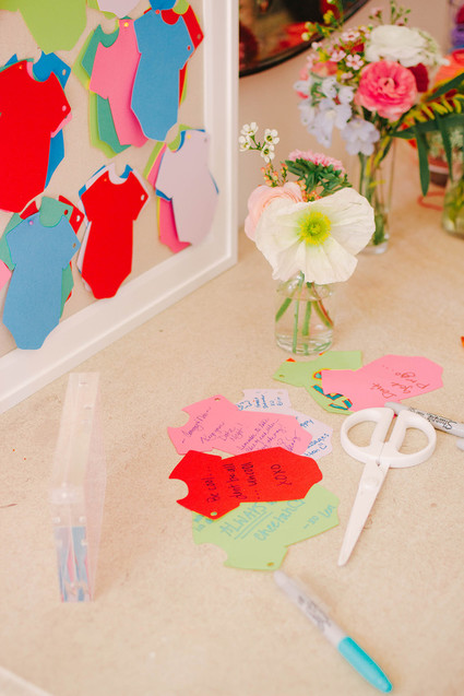 Rainbow baby shower theme in LA for Cammy of Show Me Your Mumu Inspiration