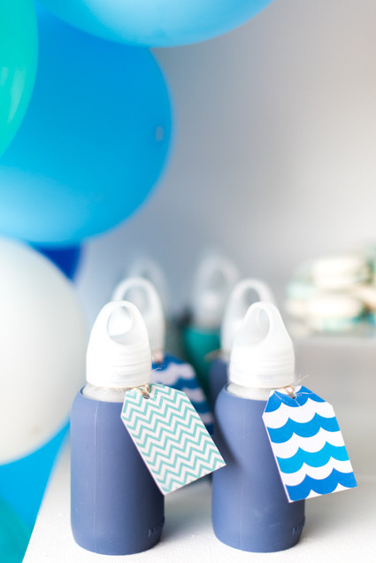 Beach-themed birthday party for a brother and sister