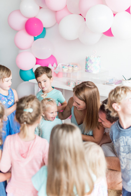 Beach-themed birthday party for a brother and sister