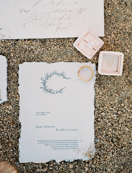 Elegant desert wedding in Joshua Tree Inspiration