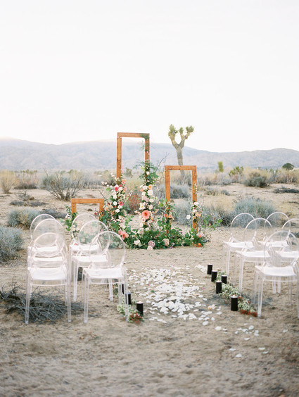 Elegant desert wedding in Joshua Tree