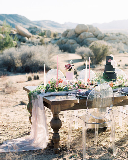 Elegant desert wedding in Joshua Tree Inspiration