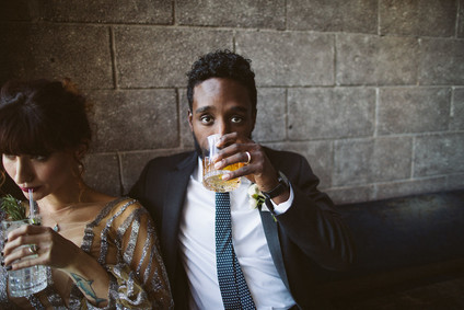 Glam cocktail party and groomsmen inspiration