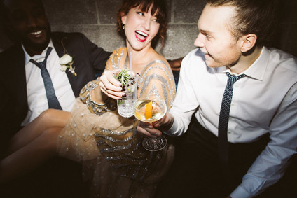 Glam cocktail party and groomsmen inspiration