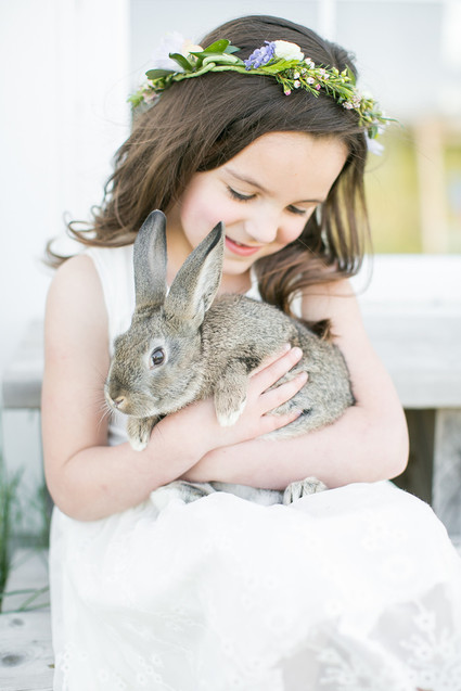 Bunny themed birthday party for spring