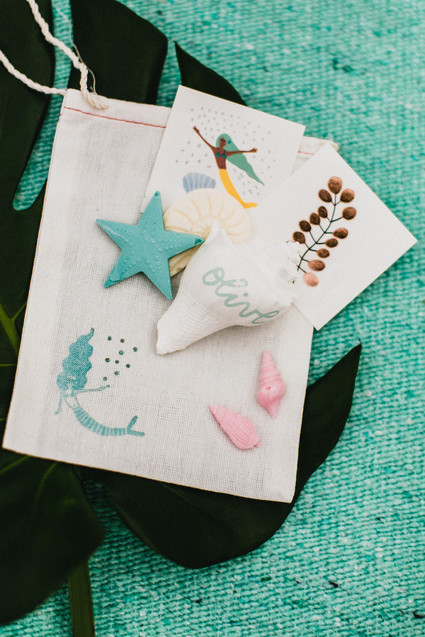 Sea themed backyard first birthday