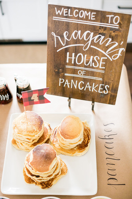 Pancake themed birthday party