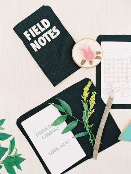 Modern camp themed 1st birthday party