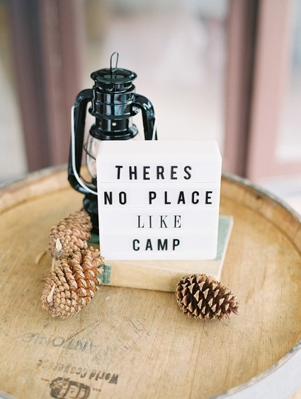 Modern camp themed 1st birthday party