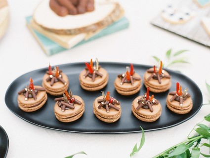 Modern camp themed 1st birthday party