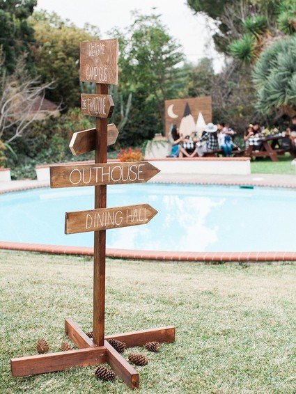 Modern camp themed 1st birthday party