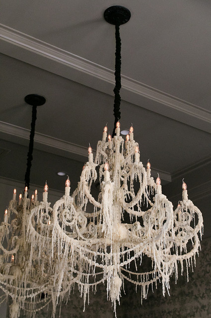 Candle wax chandilier