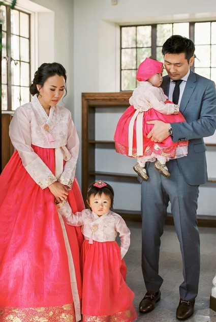 Floral feminine Korean first birthday party in Los Angeles