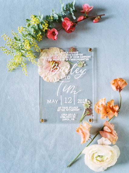 Glam spring garden wedding ideas