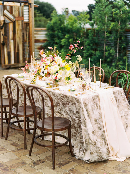 Glam spring garden wedding ideas