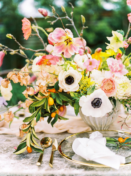 Glam spring garden wedding ideas