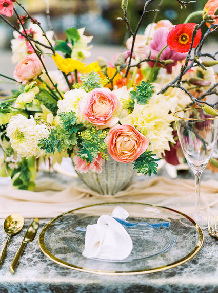 Glam spring garden wedding ideas