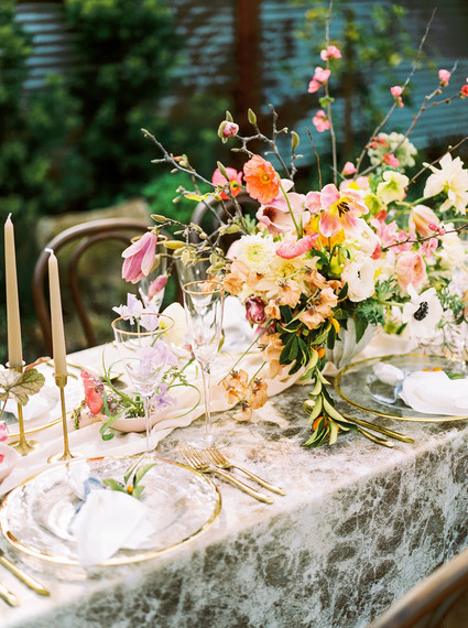 Glam spring garden wedding ideas