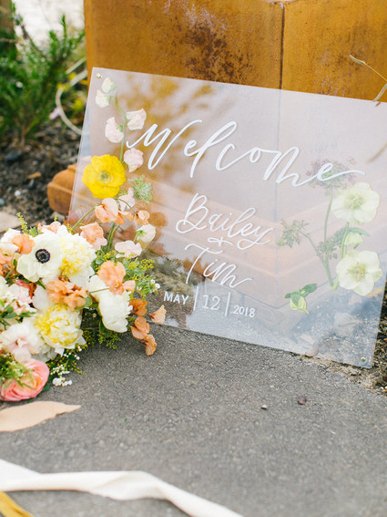 Glam spring garden wedding ideas