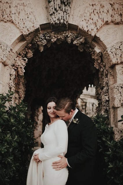 Nighttime wedding at Vizcaya Museum & Gardens in Miami