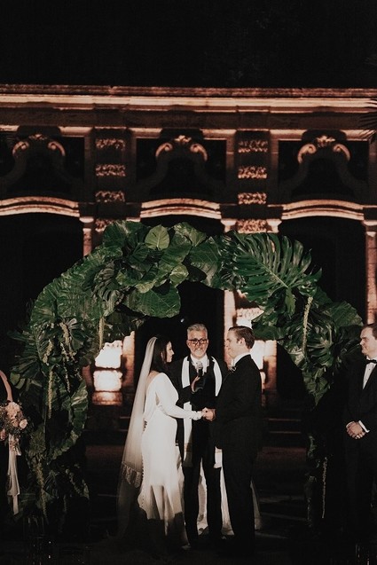 Nighttime wedding at Vizcaya Museum & Gardens in Miami