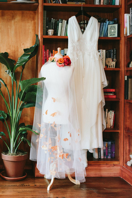 Butterfly themed spring wedding at Brooklyn Botanic Gardens