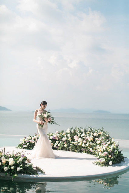Elegant floral wedding ideas in Phuket Thailand Inspiration