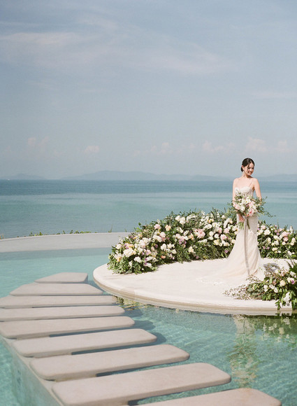 Elegant floral wedding ideas in Phuket Thailand Inspiration