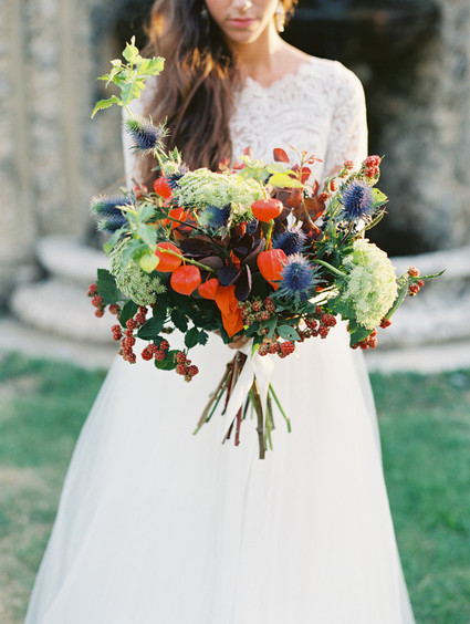 Romantic late summer Tuscan wedding inspiration