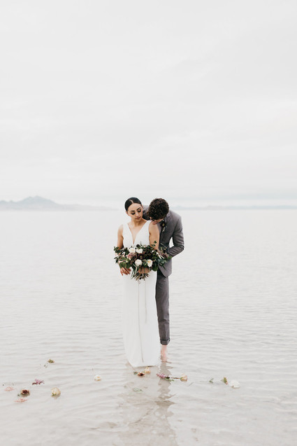 Bonneville Salt Flats engagement session Inspiration