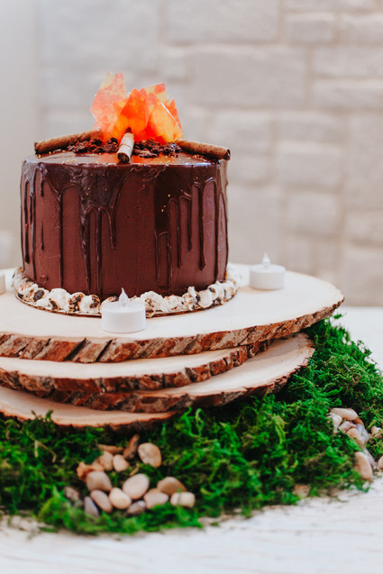 Whimsical grooms cake