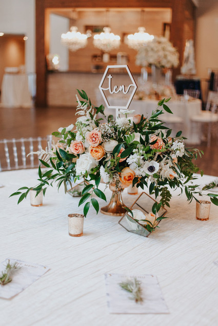 Wedding table number