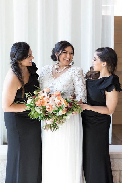 Black bridesmaid dresses Inspiration
