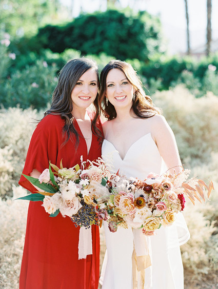 Romantic earth tone Palm Springs wedding by Amorology