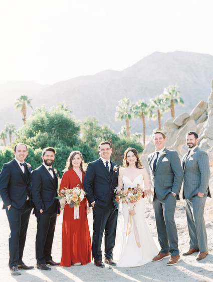 Romantic earth tone Palm Springs wedding by Amorology