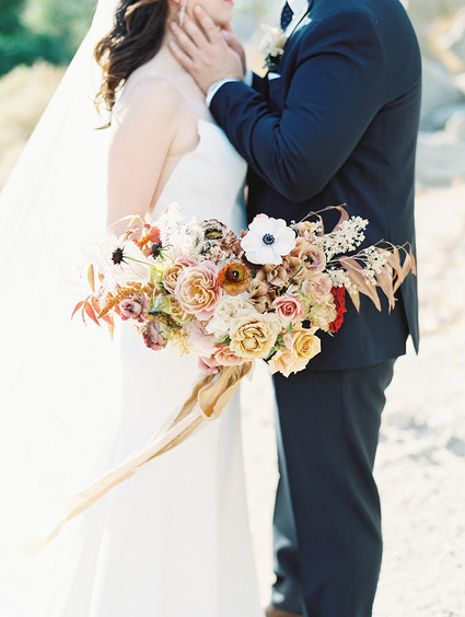 Romantic earth tone Palm Springs wedding by Amorology