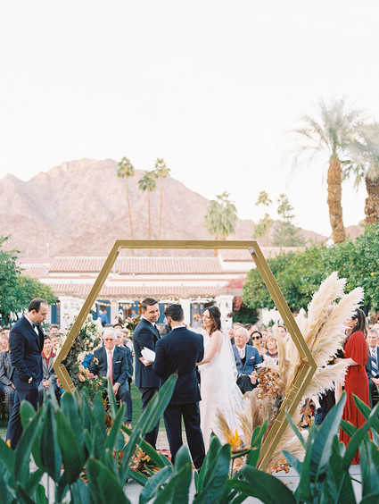 Romantic earth tone Palm Springs wedding by Amorology
