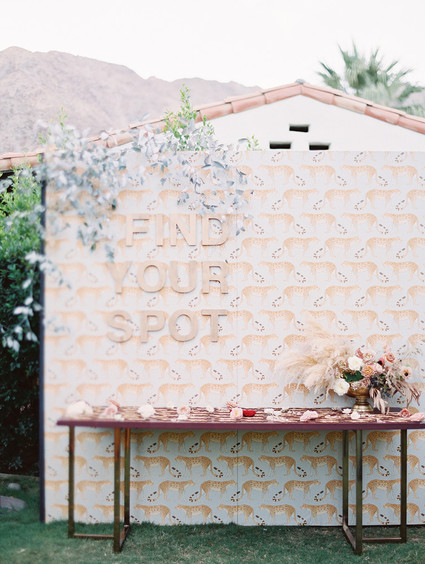 Romantic earth tone Palm Springs wedding by Amorology