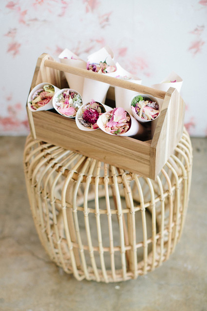 Floral wedding party ideas with The Black Tux