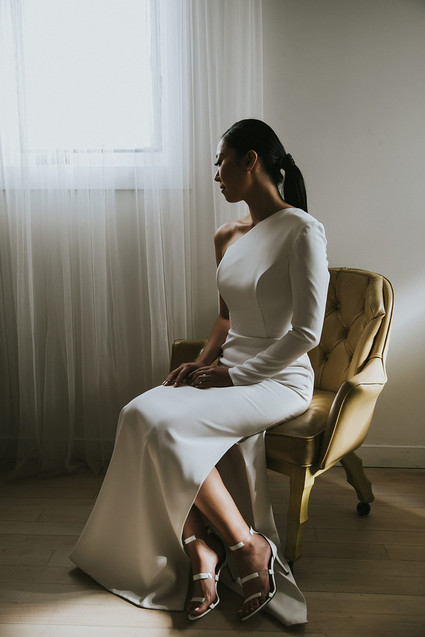 Moody minimalist spring wedding at The Ruby Street in Los Angeles