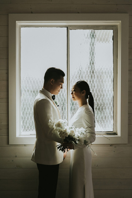 Moody minimalist spring wedding at The Ruby Street in Los Angeles