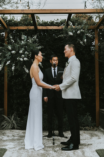 Moody minimalist spring wedding at The Ruby Street in Los Angeles