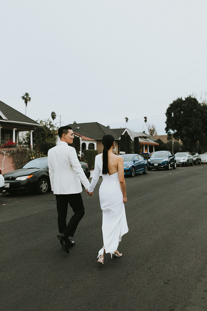 Moody minimalist spring wedding at The Ruby Street in Los Angeles