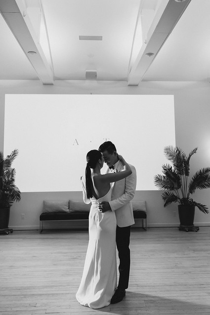 Moody minimalist spring wedding at The Ruby Street in Los Angeles