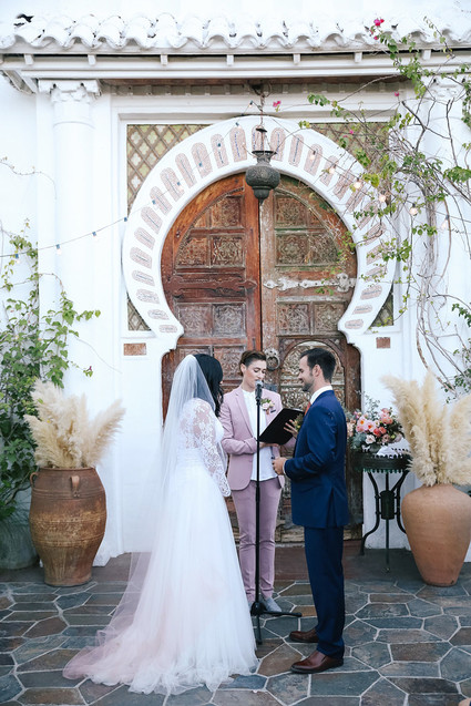 A ring designer's Palm Springs wedding at Korakia
