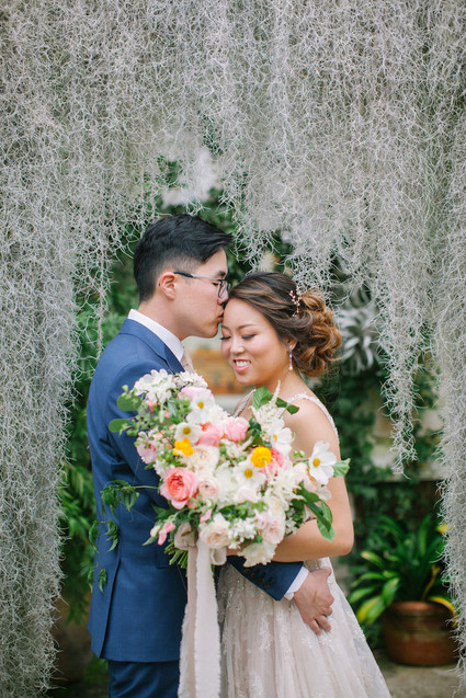 Whimsical greenhouse wedding at Shelldance Orchid Gardens