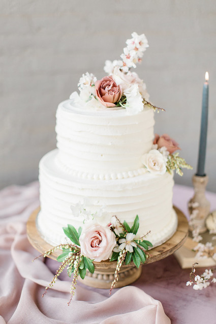 Romantic pastel spring blossom estate wedding